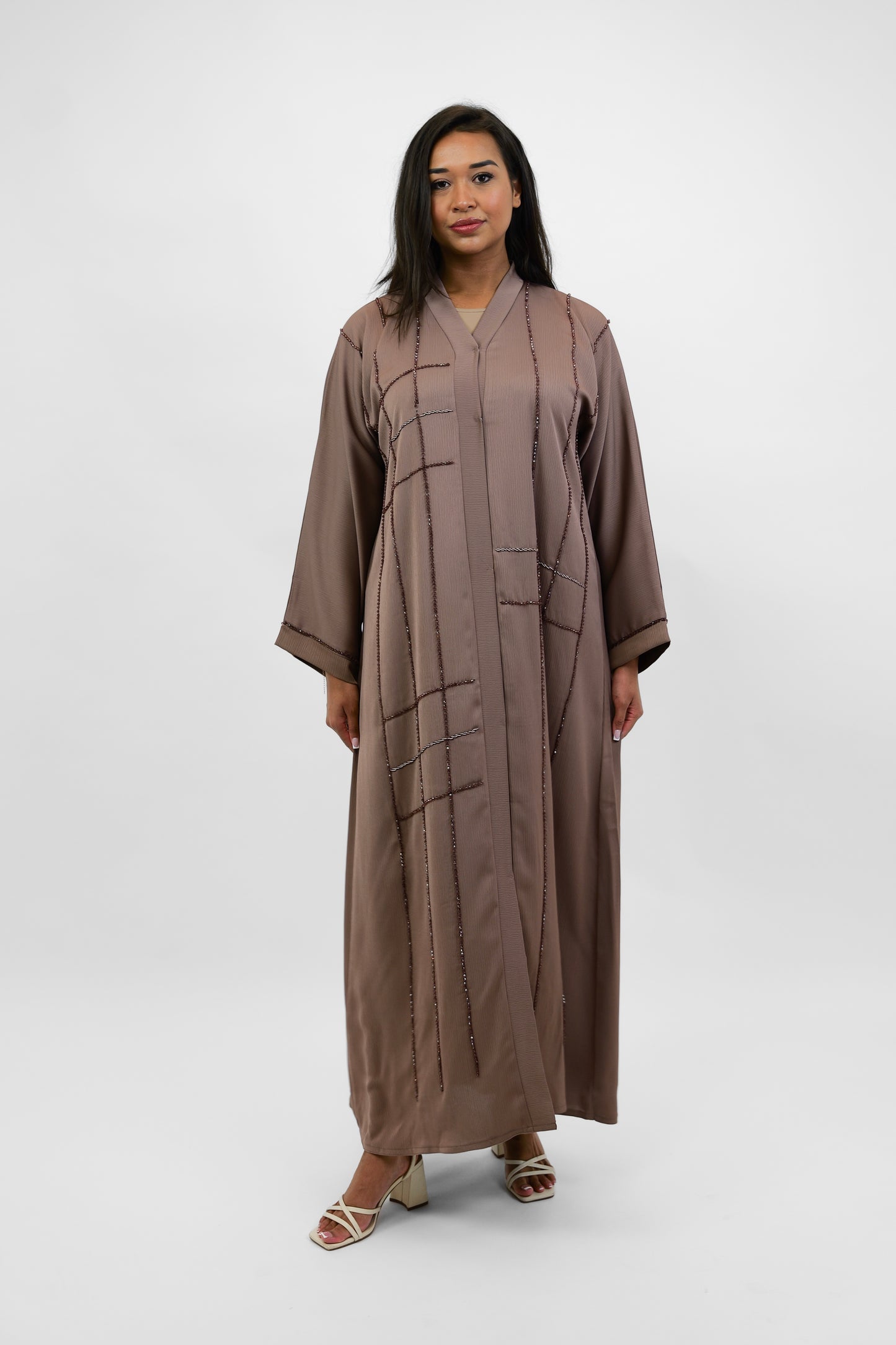 Stone Abaya - Cinnamon