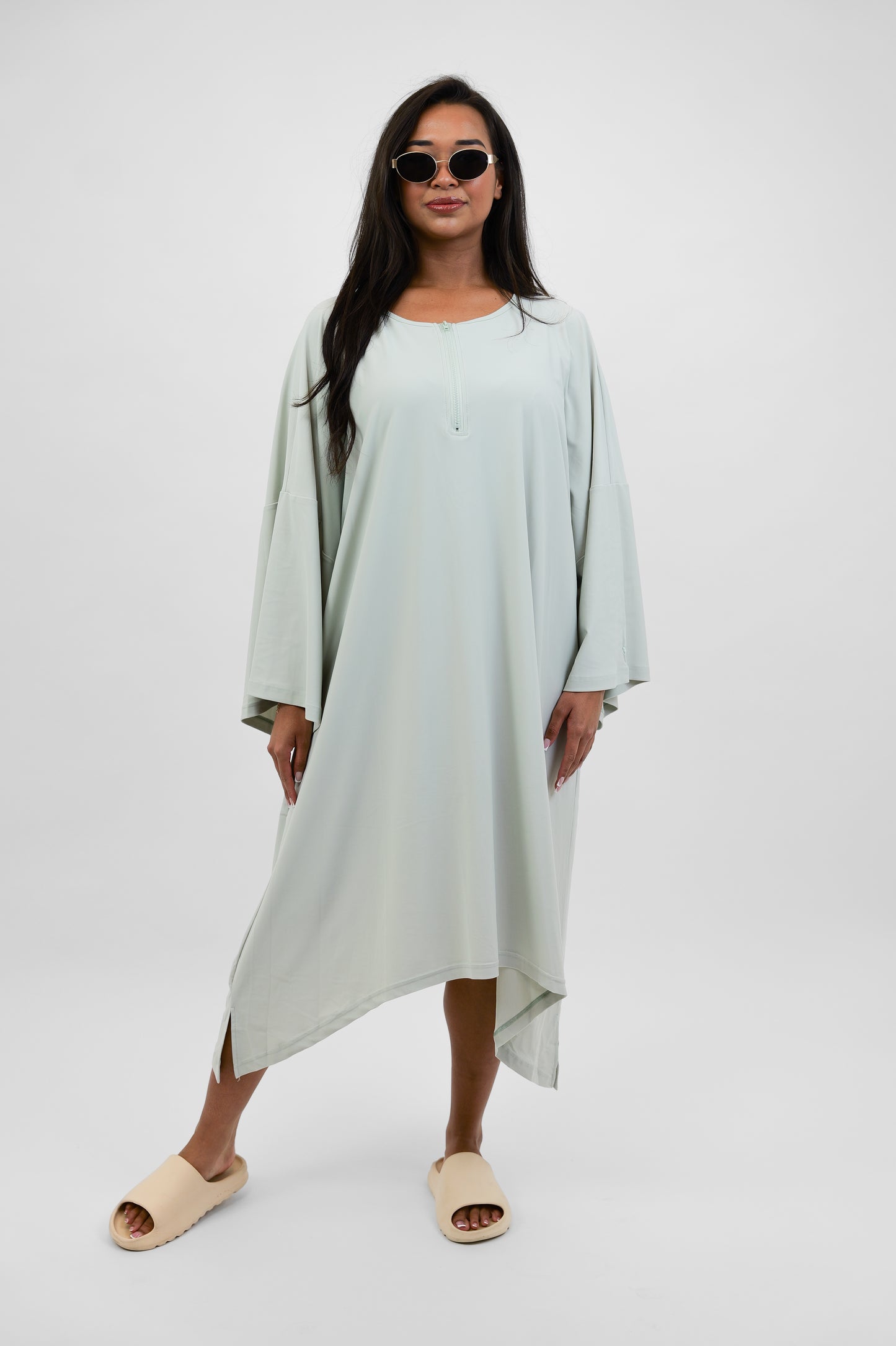 Mint burkini + cover-up