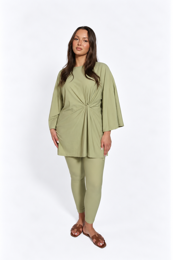 Matcha Knot burkini with legging
