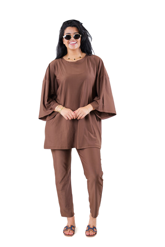 Brown Burkini - Loose fit leggings
