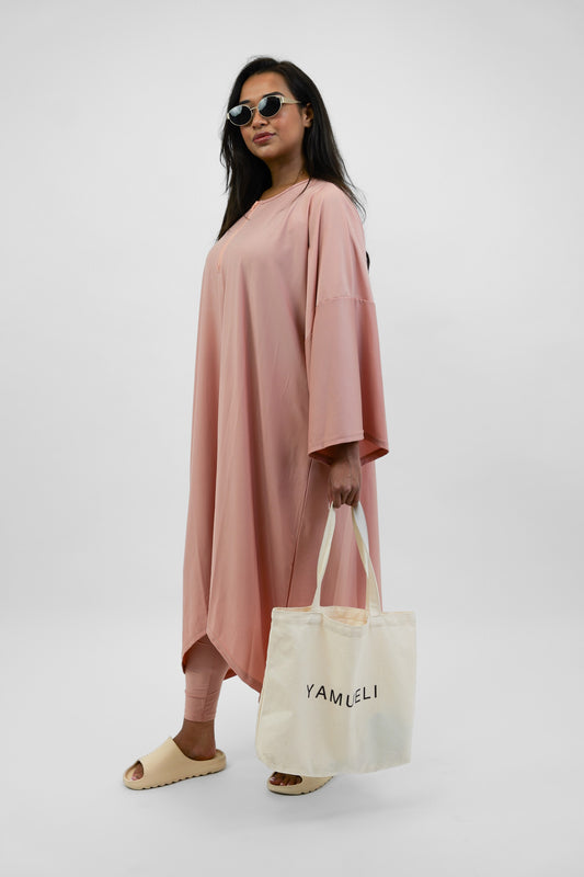 Pink Passion coverup met legging