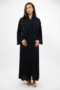 Stone Abaya - Black