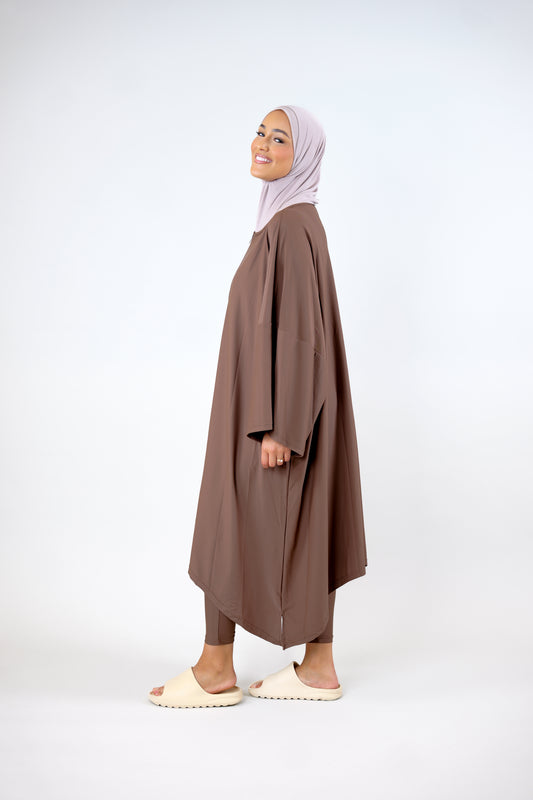 Dissimulation marron avec leggings
