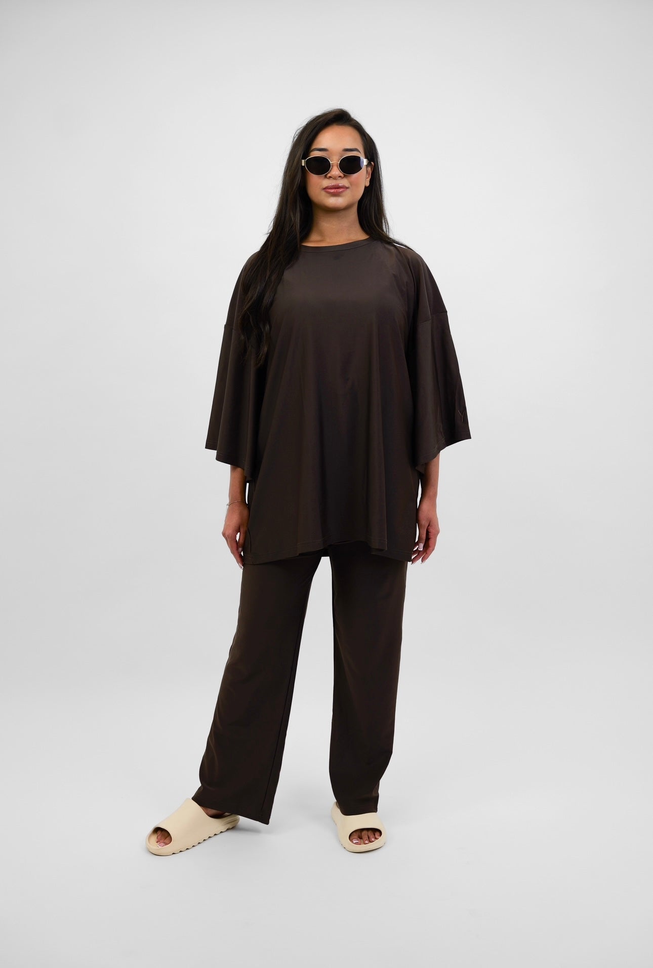 Dark Brown burkini - Wide Pants