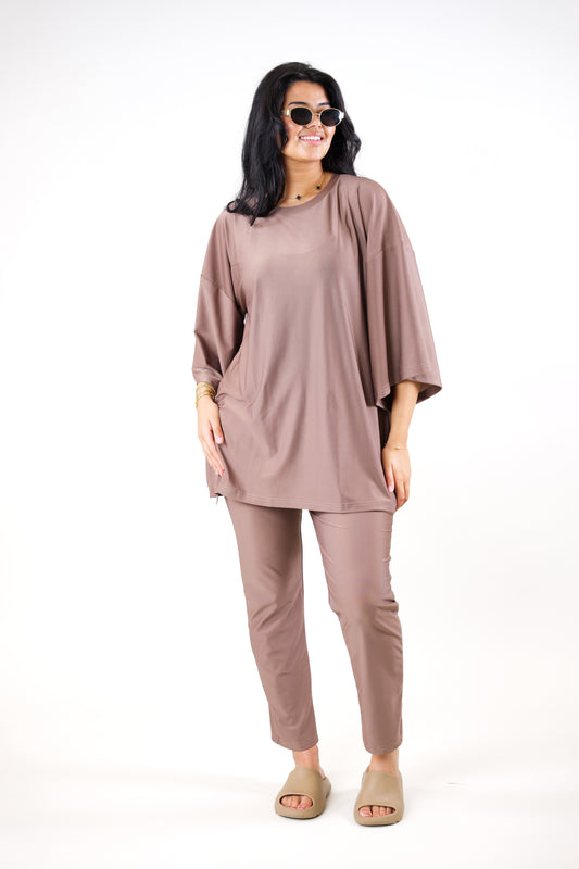 Light Brown Burkini - Loose fit leggings