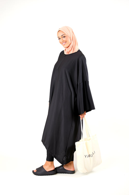 Combinaison noire avec leggings
