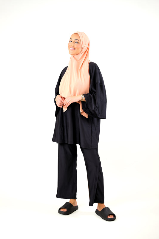 Black Burkini - Wide pants